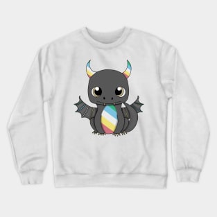 Disability pride flag dragon Crewneck Sweatshirt